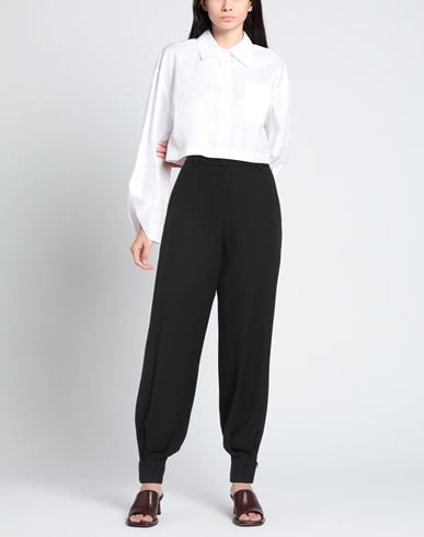 Woman Pants Black Size 2 Polyester, Elastane