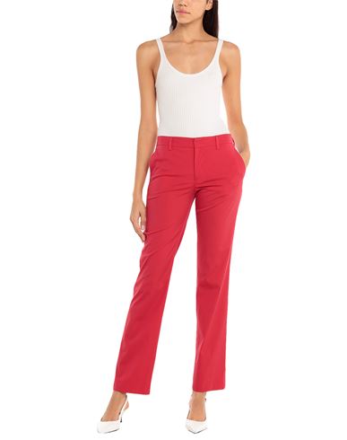 Woman Pants Red Size 2 Cotton, Polyamide, Elastane