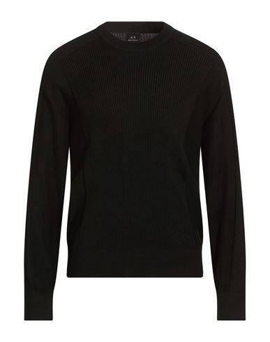 Man Sweater Black Size L Acrylic, Cotton, Virgin Wool, Polyamide, Elastane