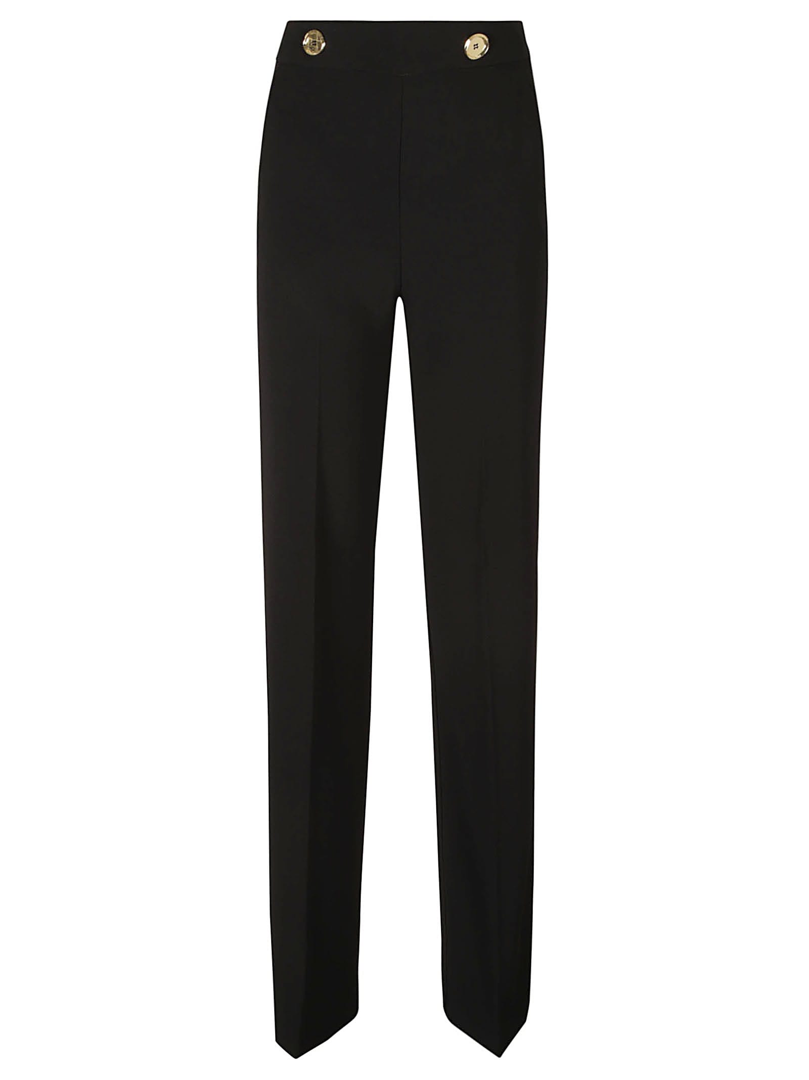 High-waisted trousers - Black