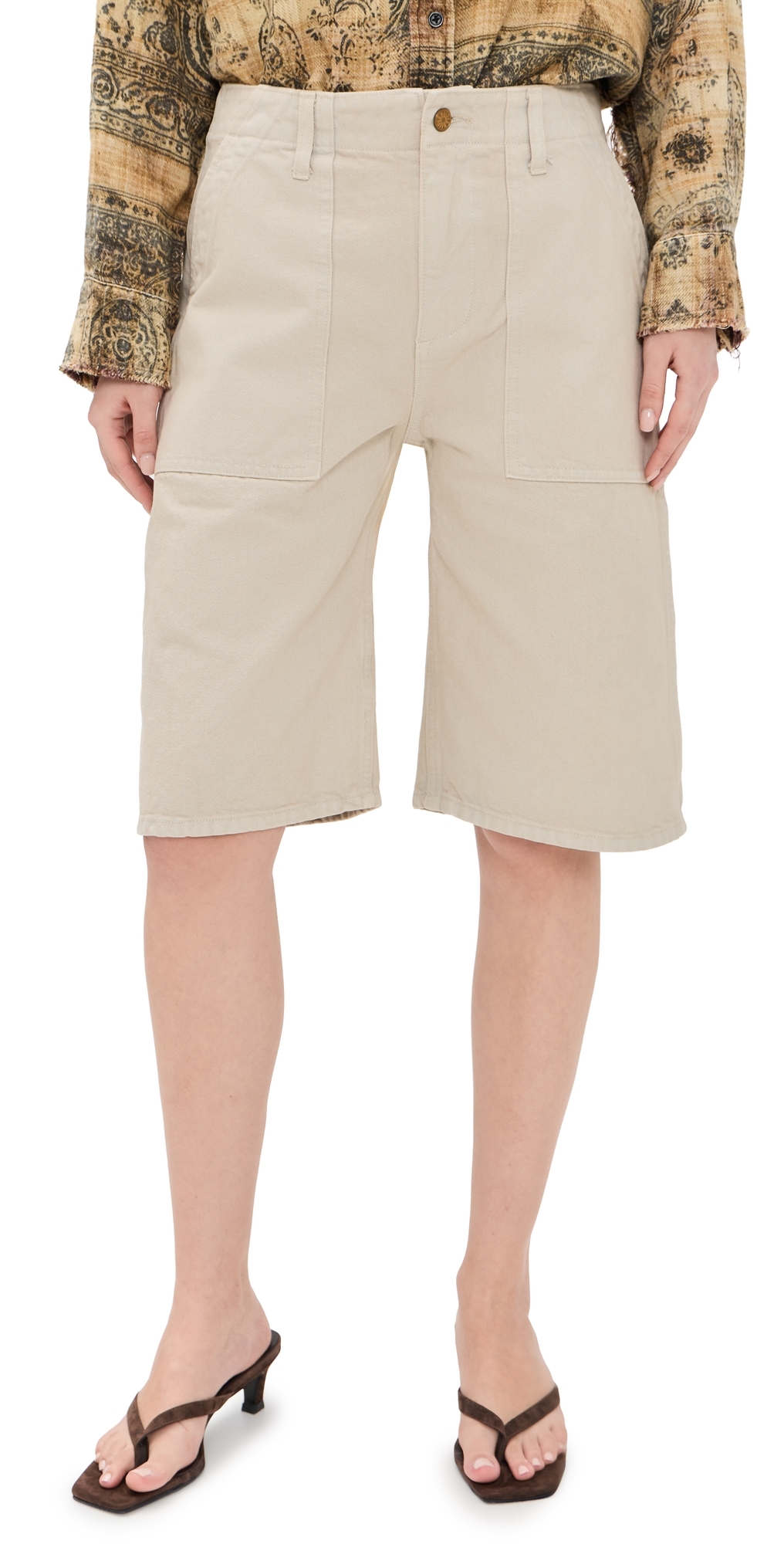 Roma Shorts Chalk Overdye