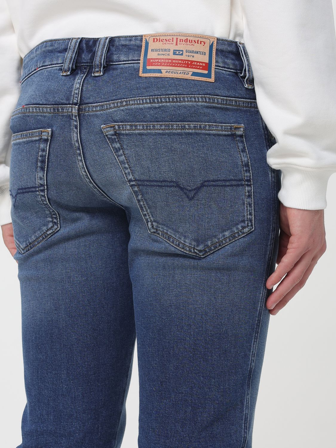 Jeans Men color Navy