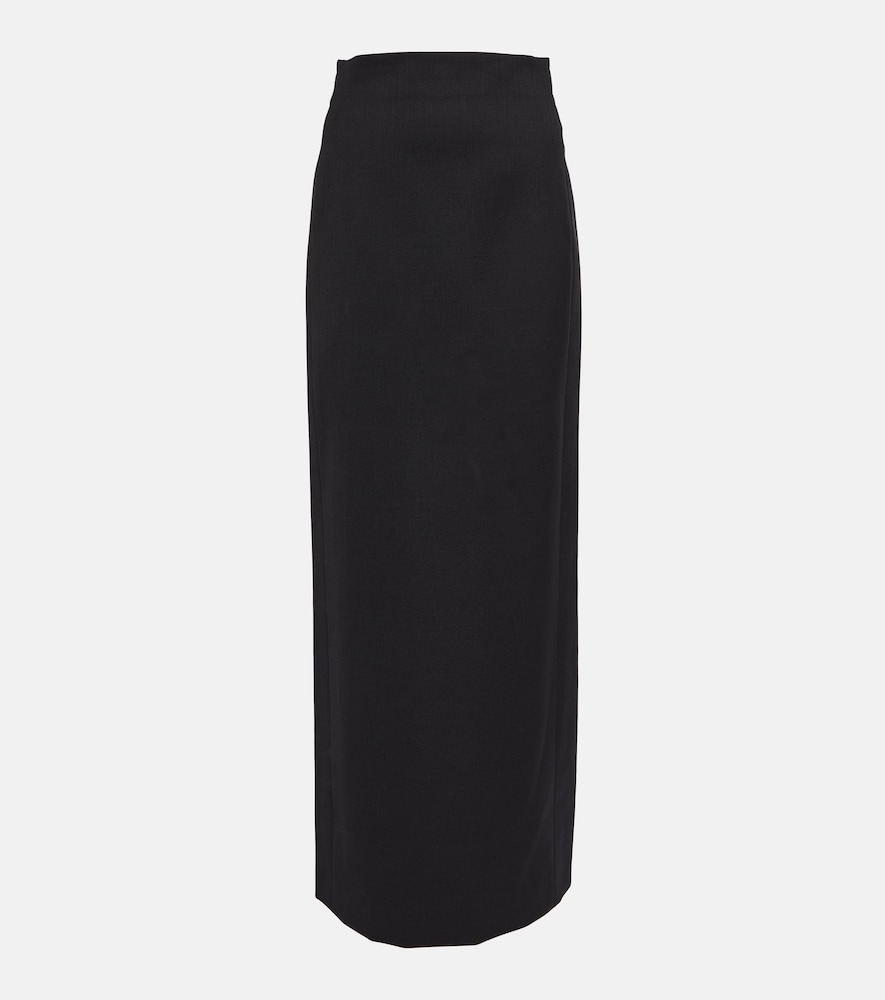 Wool maxi skirt