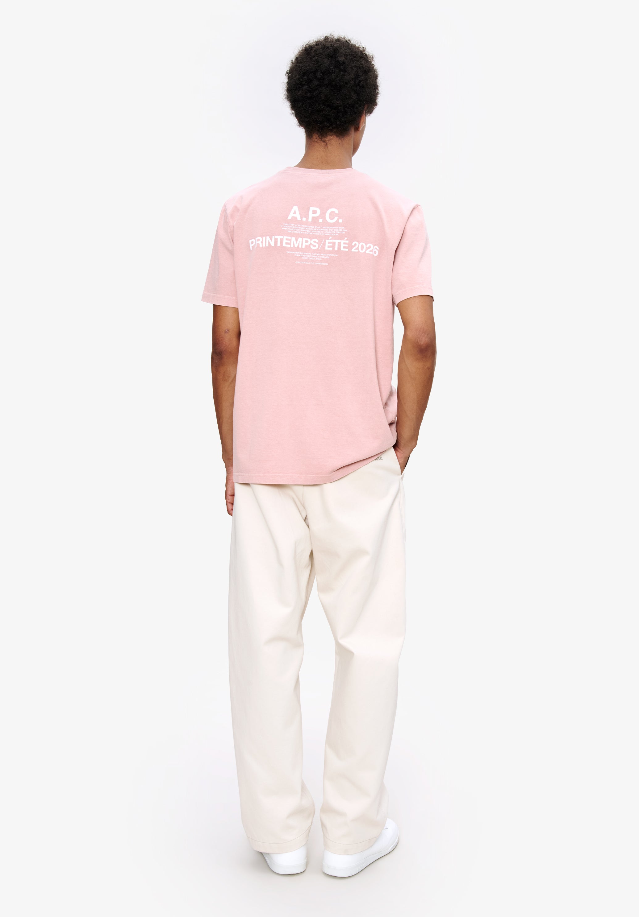 Men's A. P.C. Printemps 26 T-shirt Size: Medium in Pink