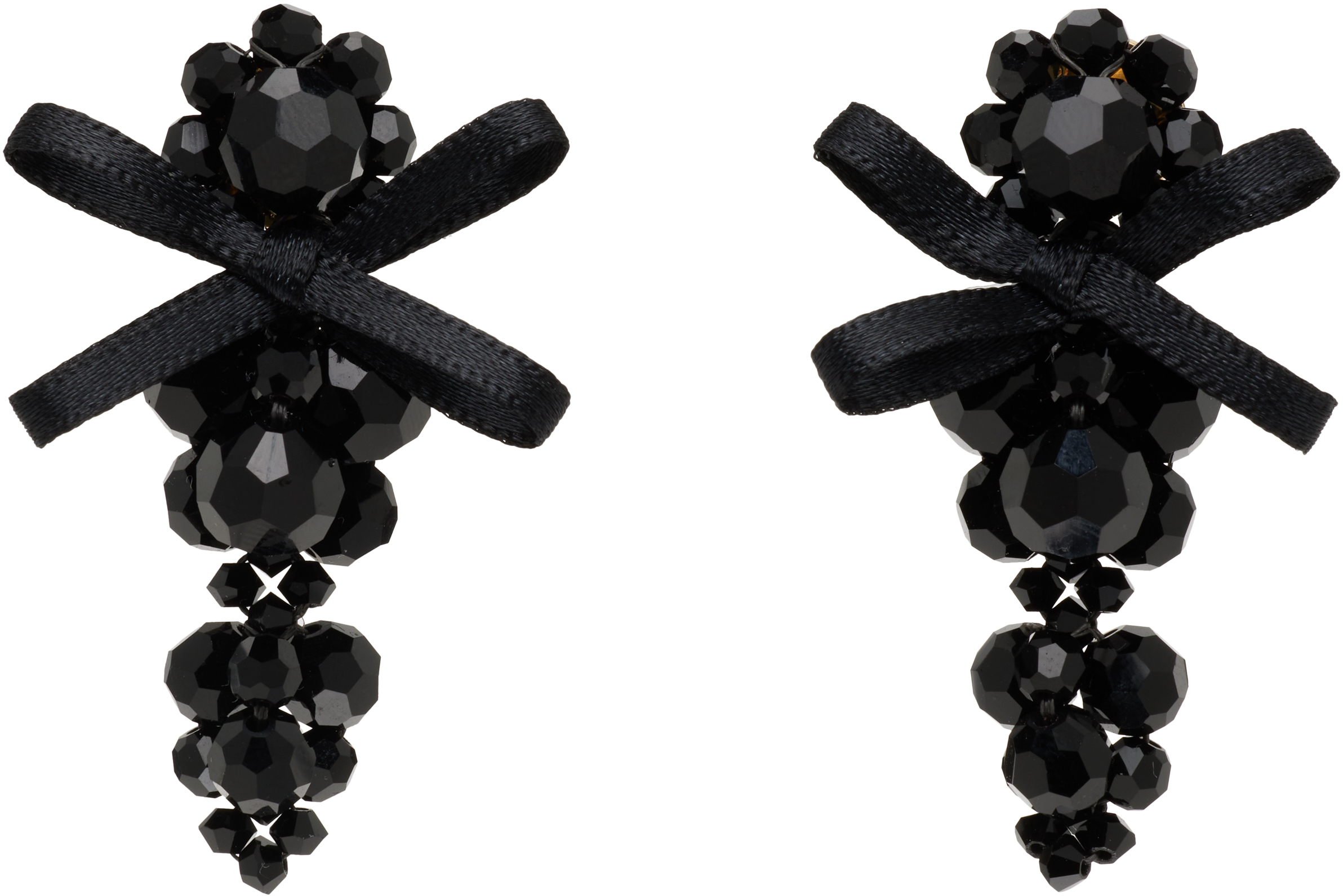 Petite Bow Detail Cluster Earrings