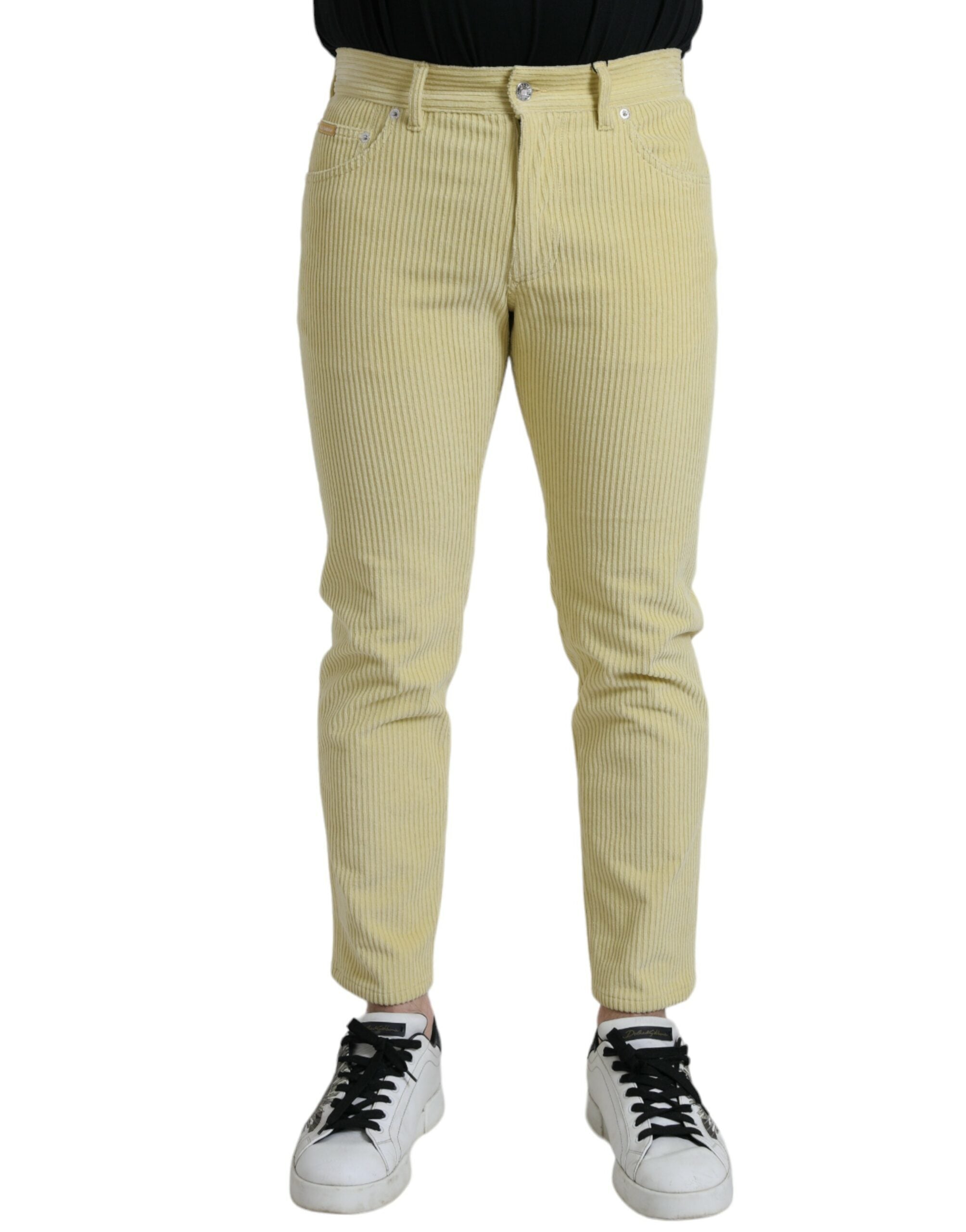 Corduroy Jeans — Yellow