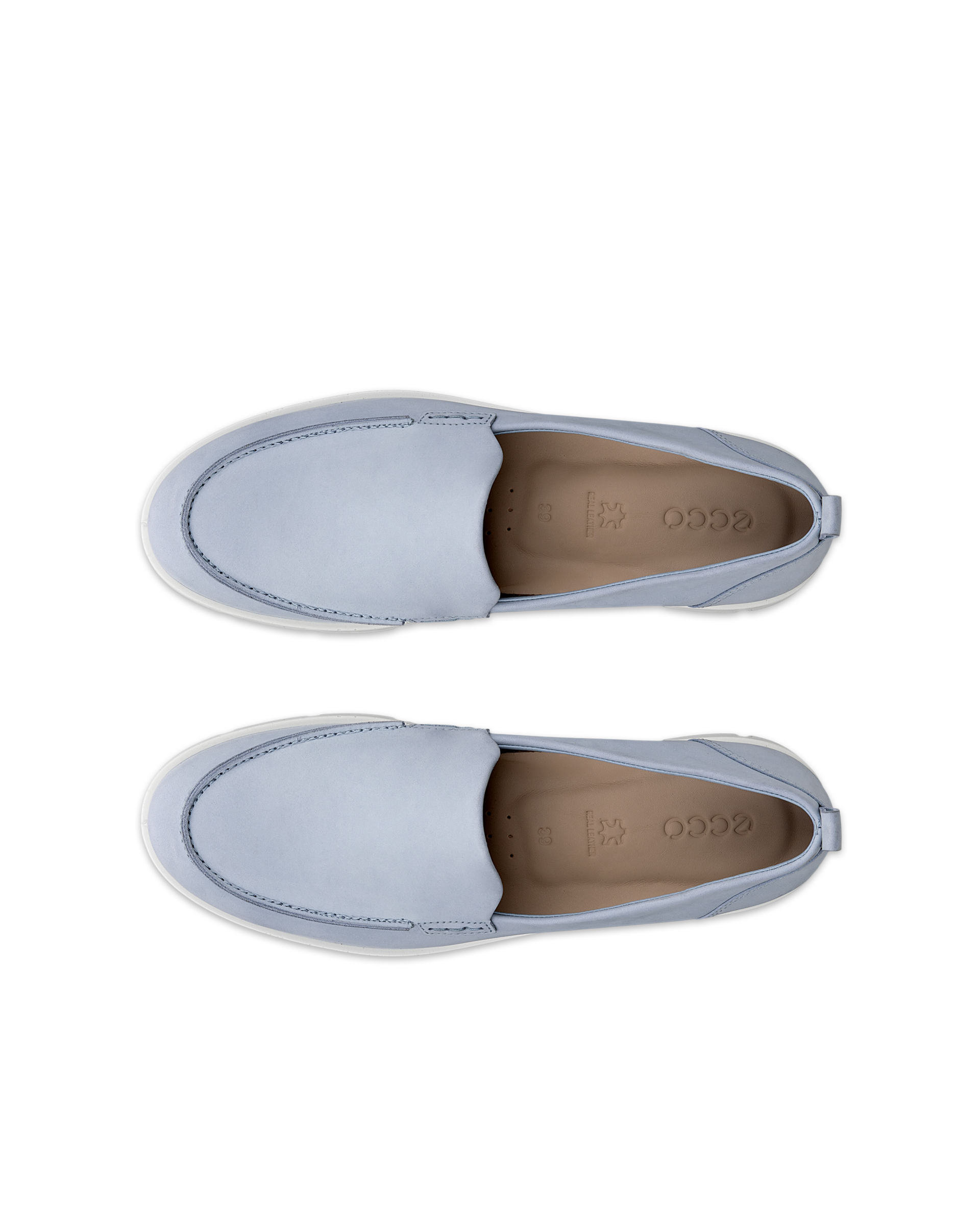 BELLA - Women's Nubuck Loafer - Blue - 36