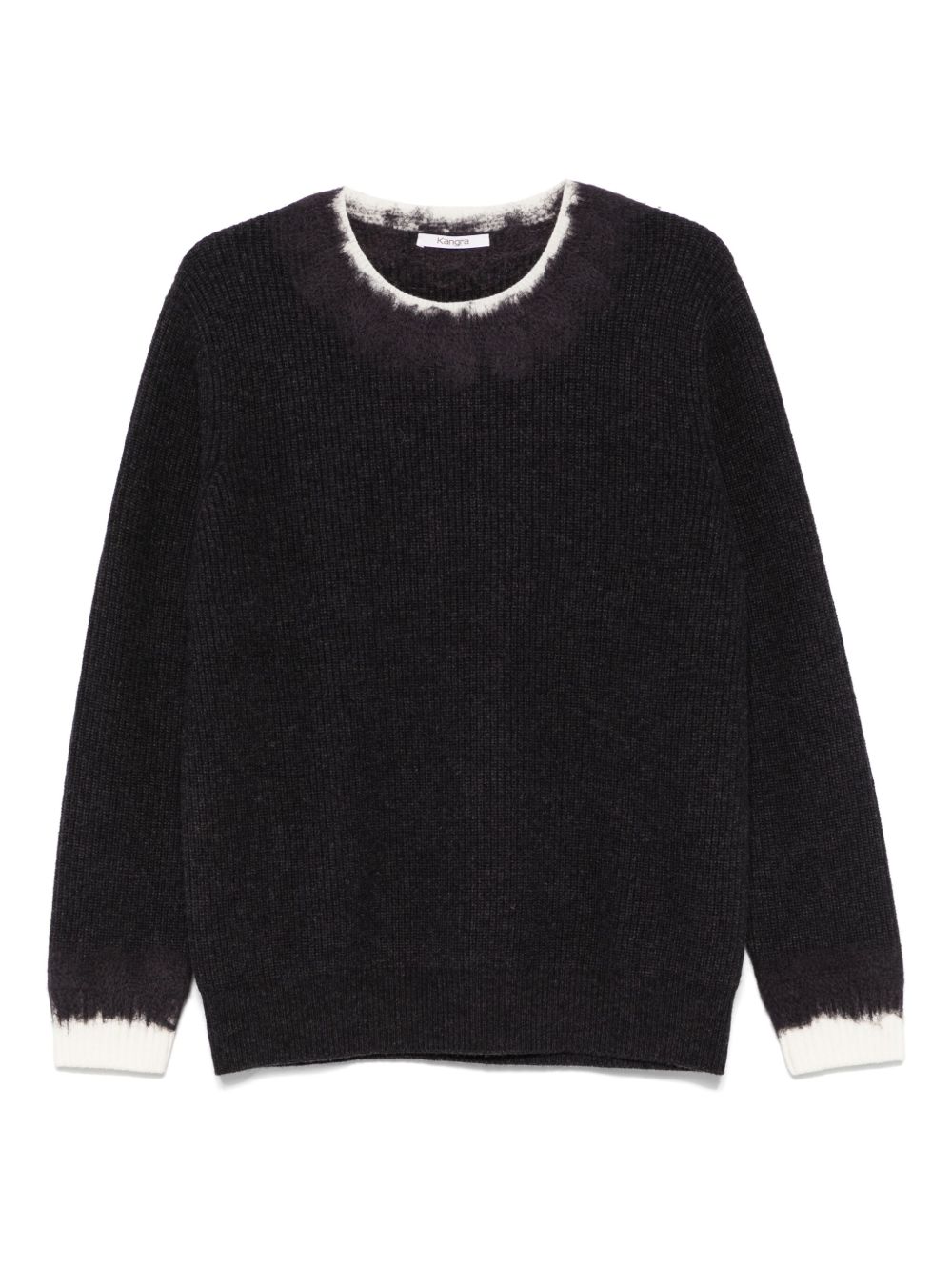 Kangra contrasting-trim sweater - Grey
