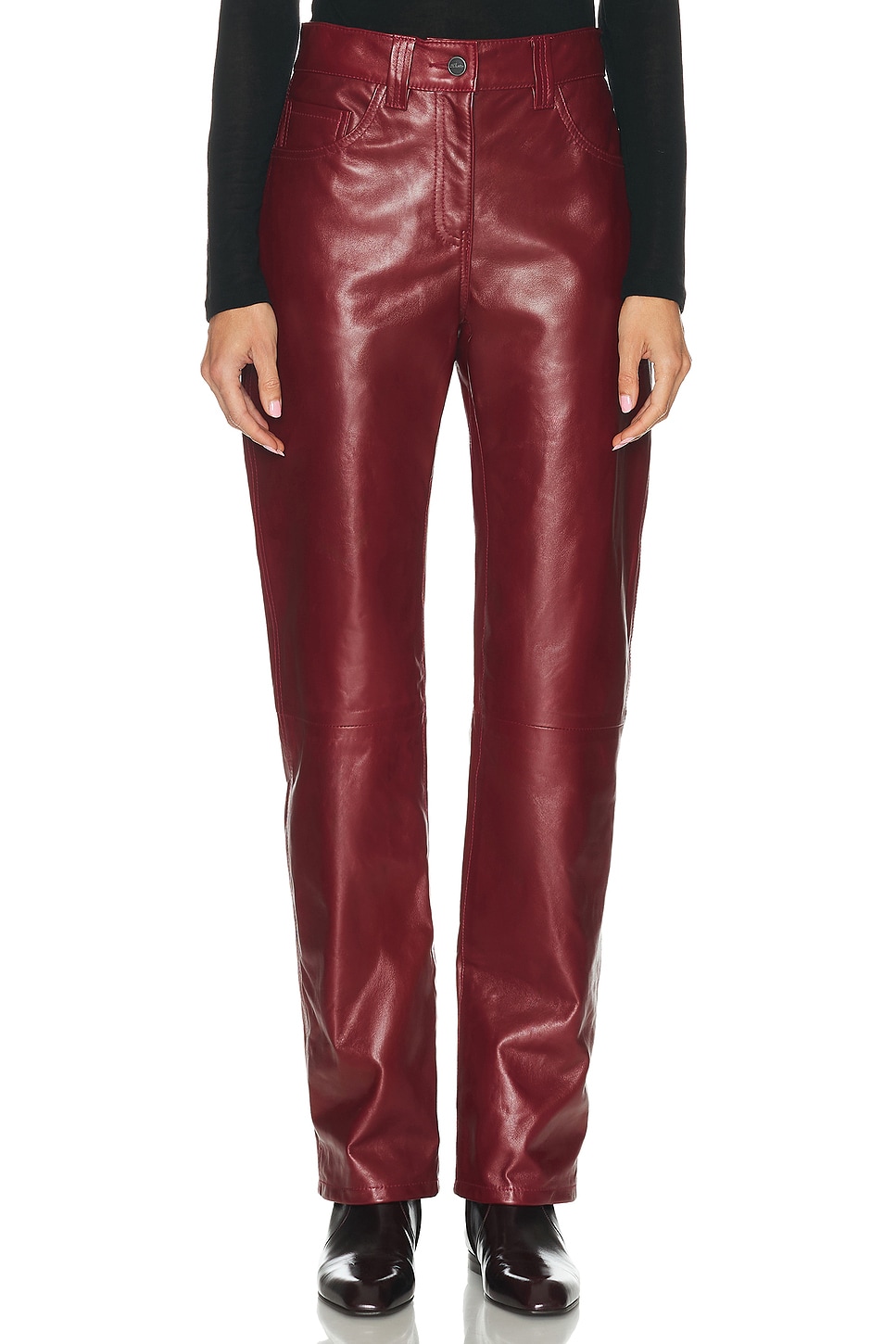 KHAITE Callum Pant in Black