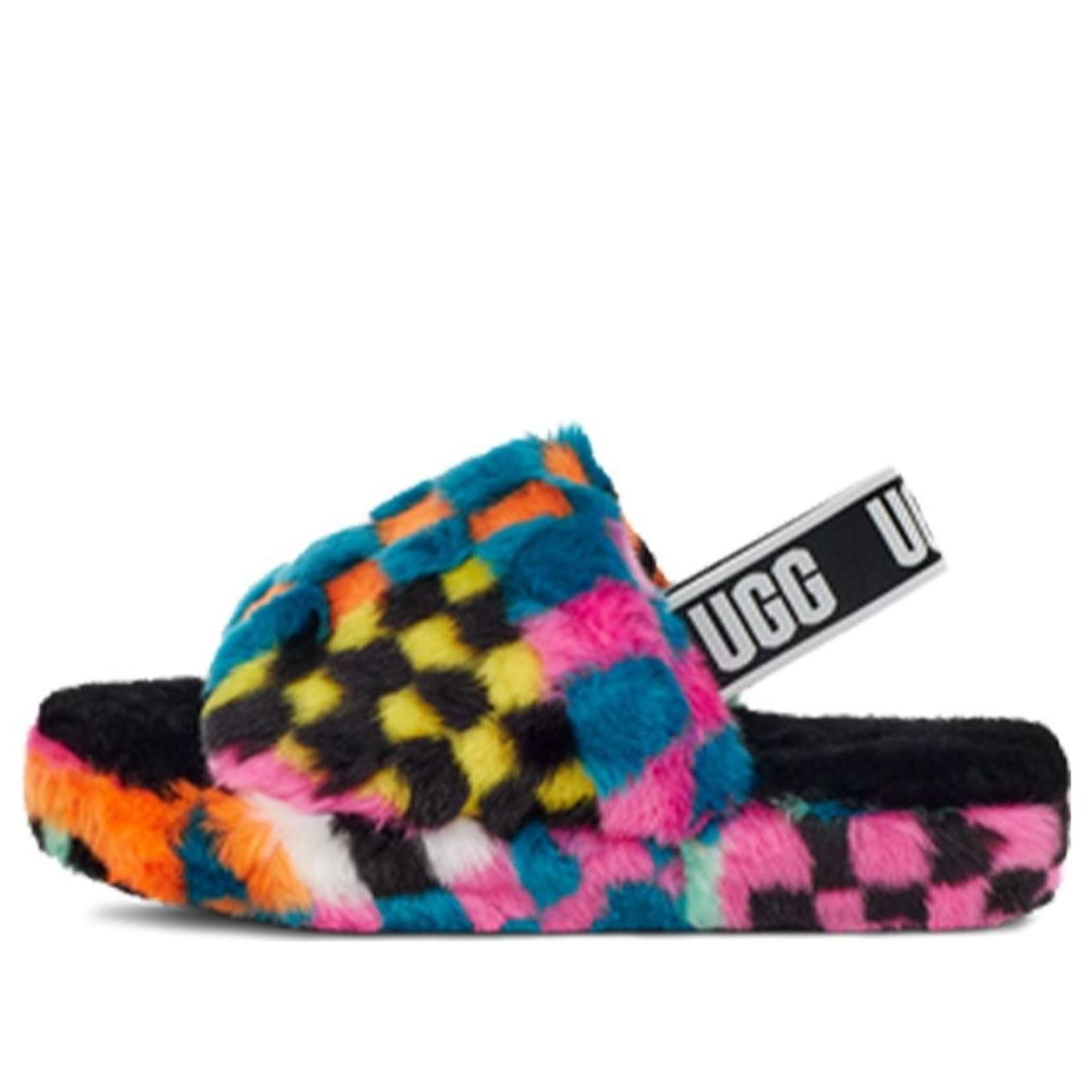 (PS) Fluff Yeah Checks Slide 'Black Multi'