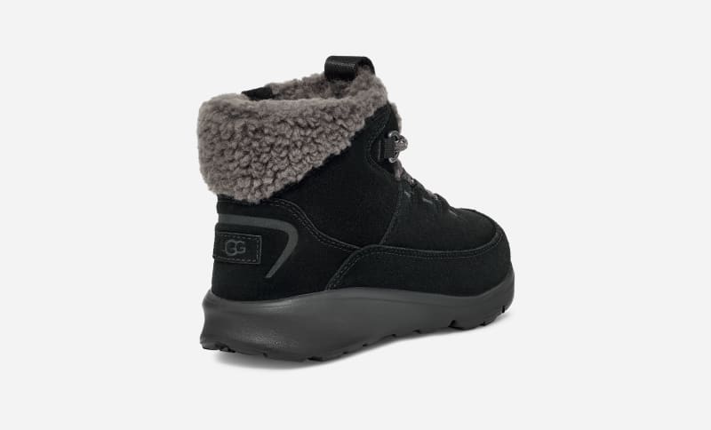 ® Kids' TerreTrail Cozy Lace Suede Cold Weather Boots in Black