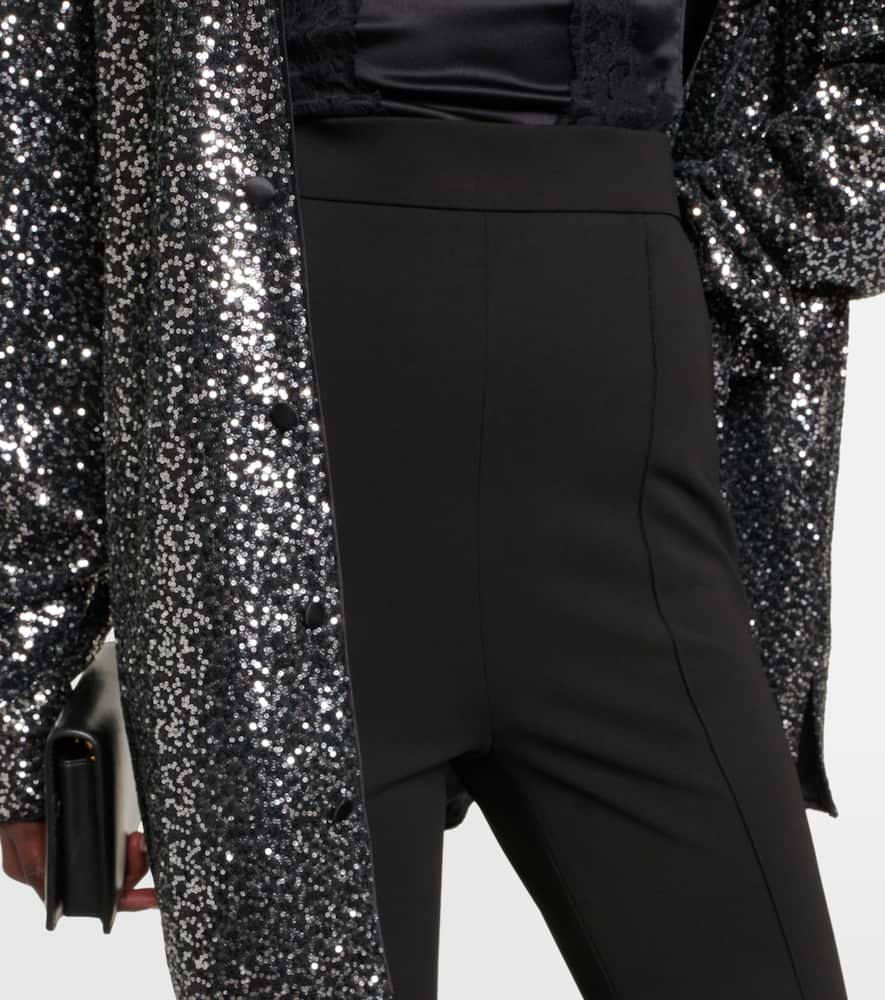 High-rise stirrup leggings