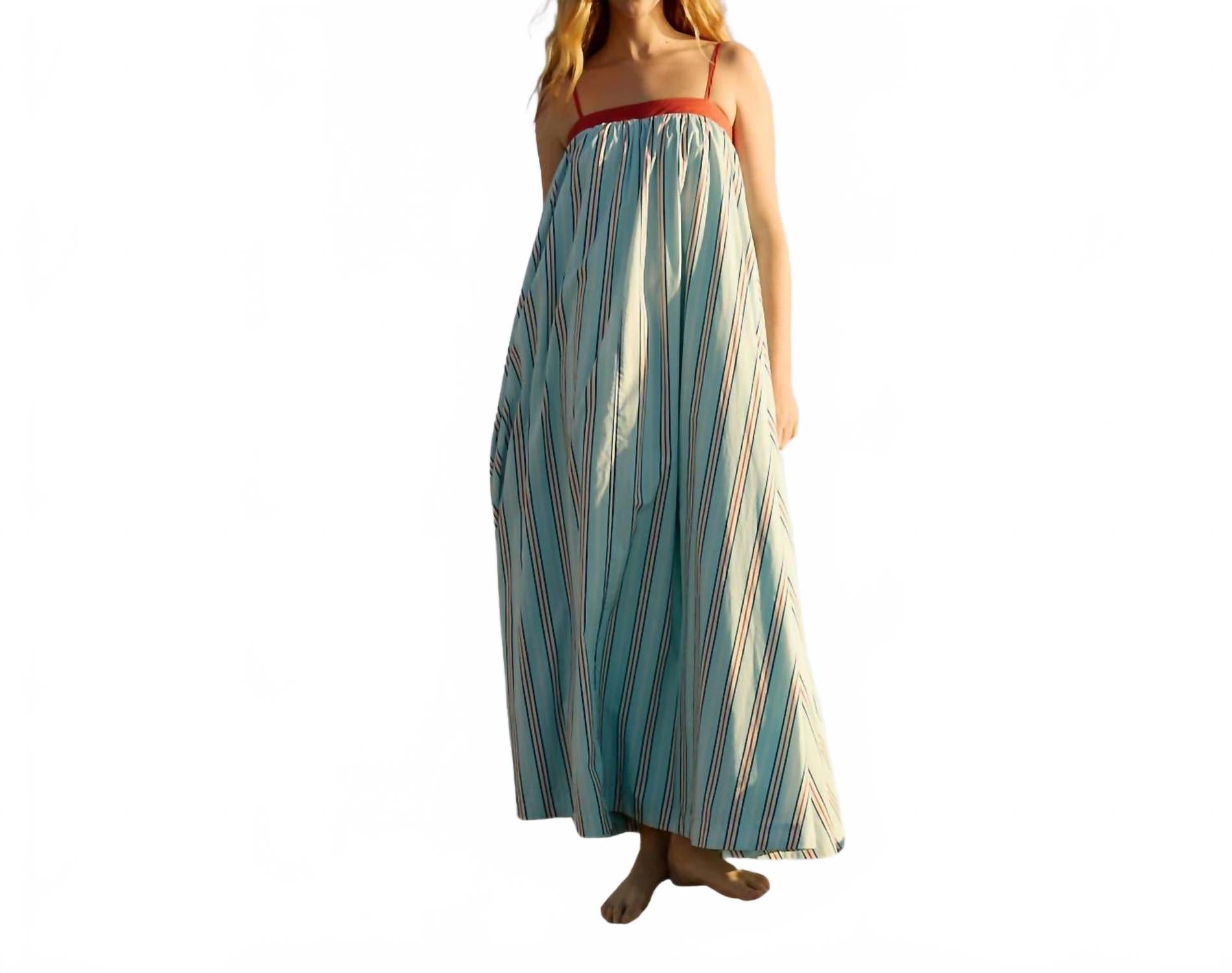 Daya Maxi Dress In Cherry Stripe
