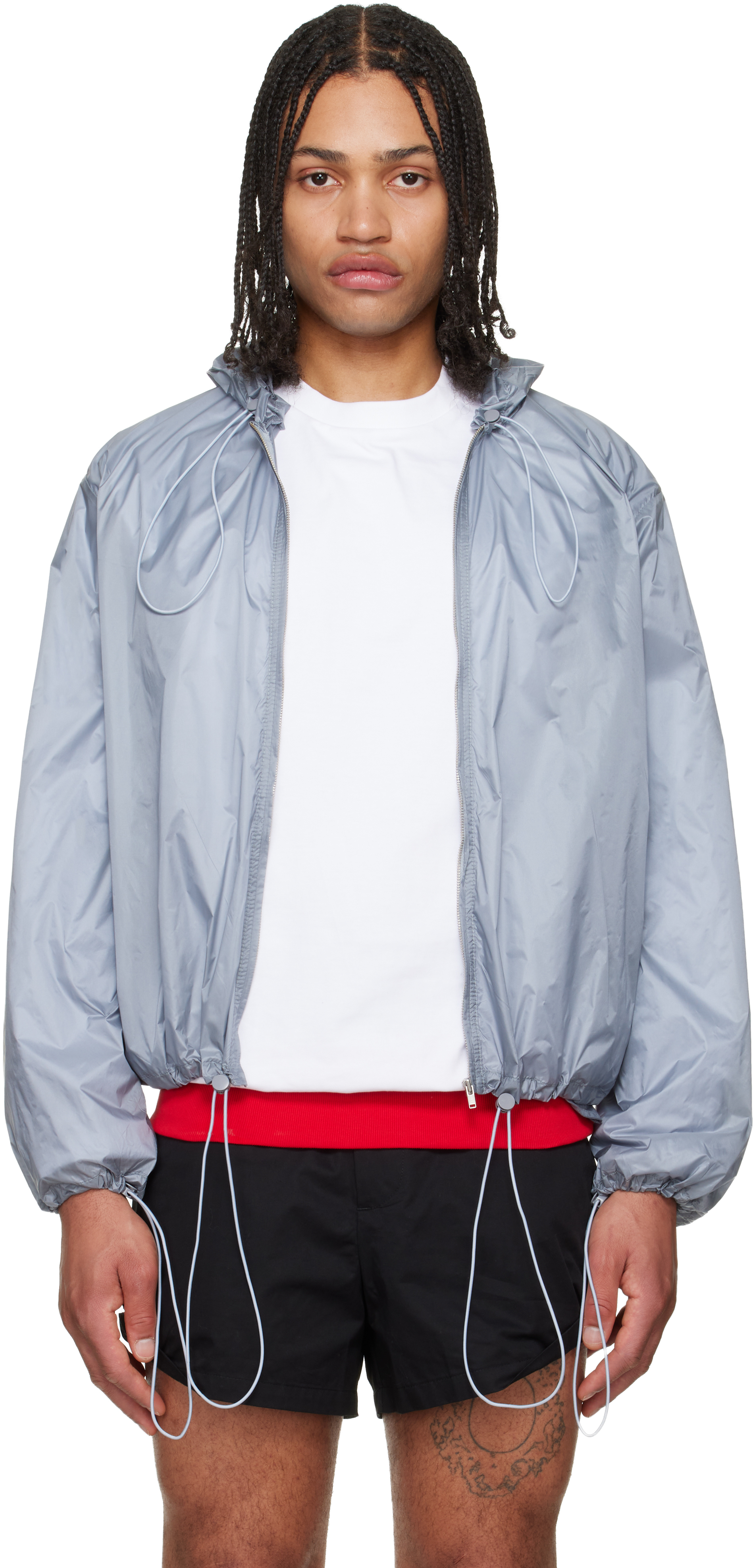 Gray Light-Weight Cord Jacket