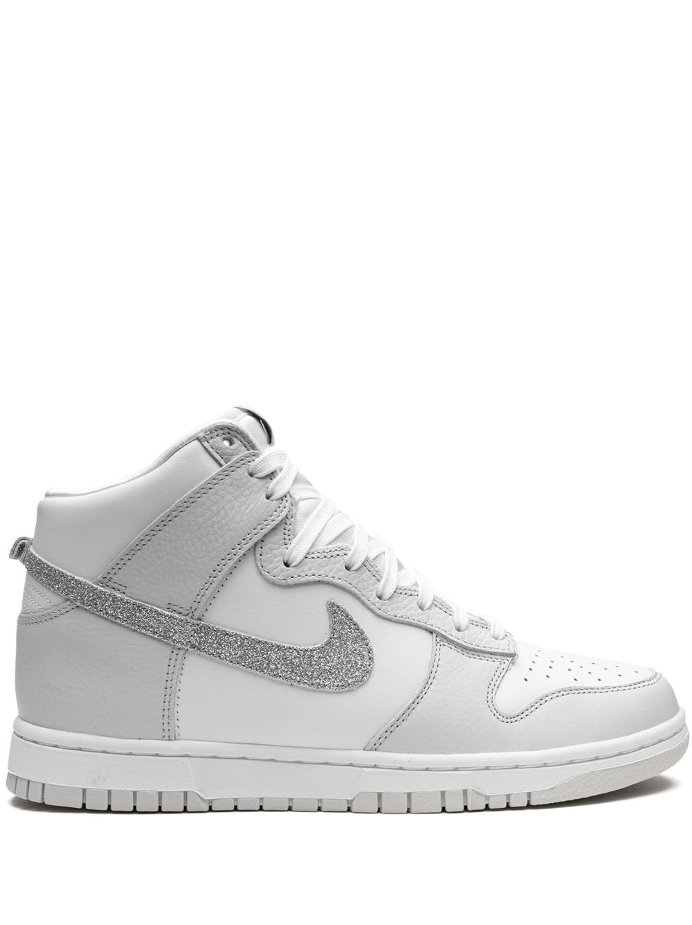 Dunk High "Silver Swoosh" sneakers - 100White/metallic silver