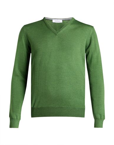 Man Sweater Green Size 38 Virgin Wool
