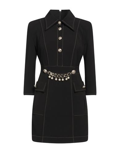 Woman Mini dress Black Size 6 Polyamide, Elastane
