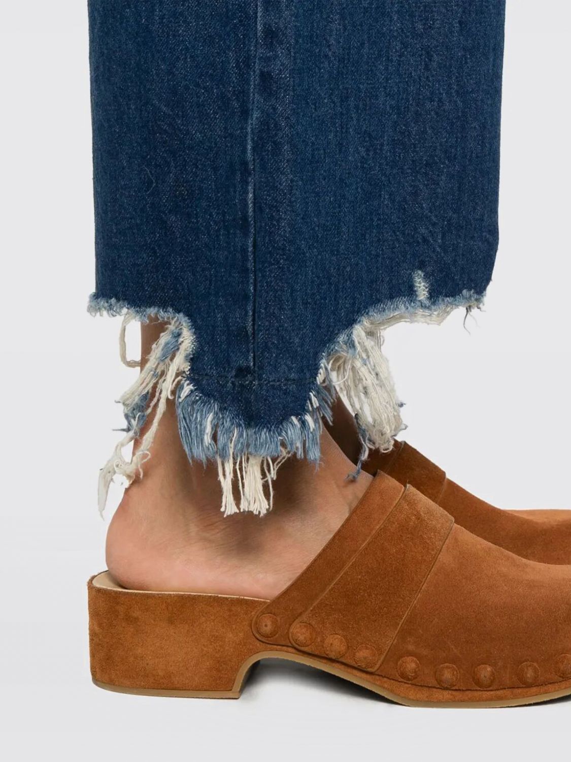 Cropped wide-leg jeans - Blue