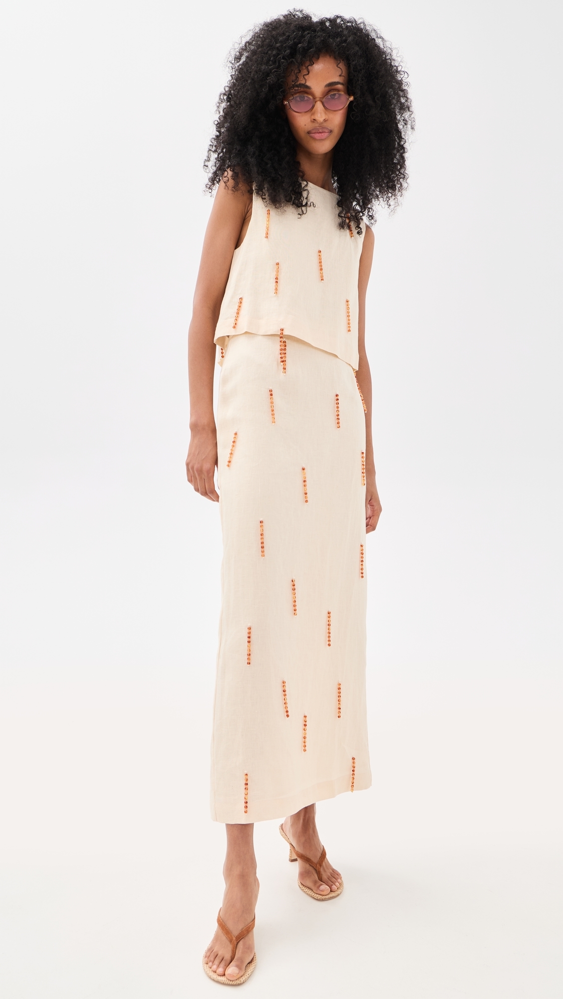 Siena Linen Top Cream Cream