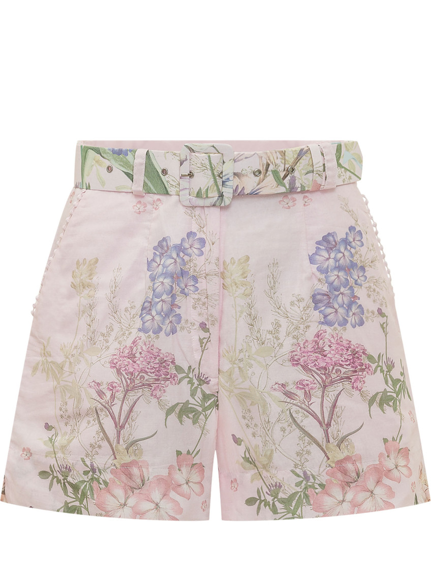 Light Pink Printed Shorts