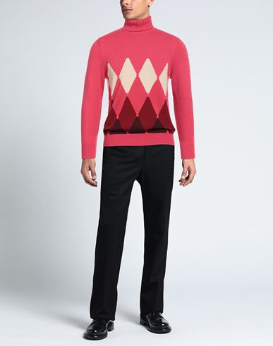 Man Turtleneck Magenta Size 36 Cashmere