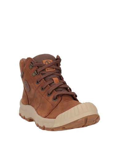 Woman Ankle boots Camel Size 6 Leather, Textile fibers