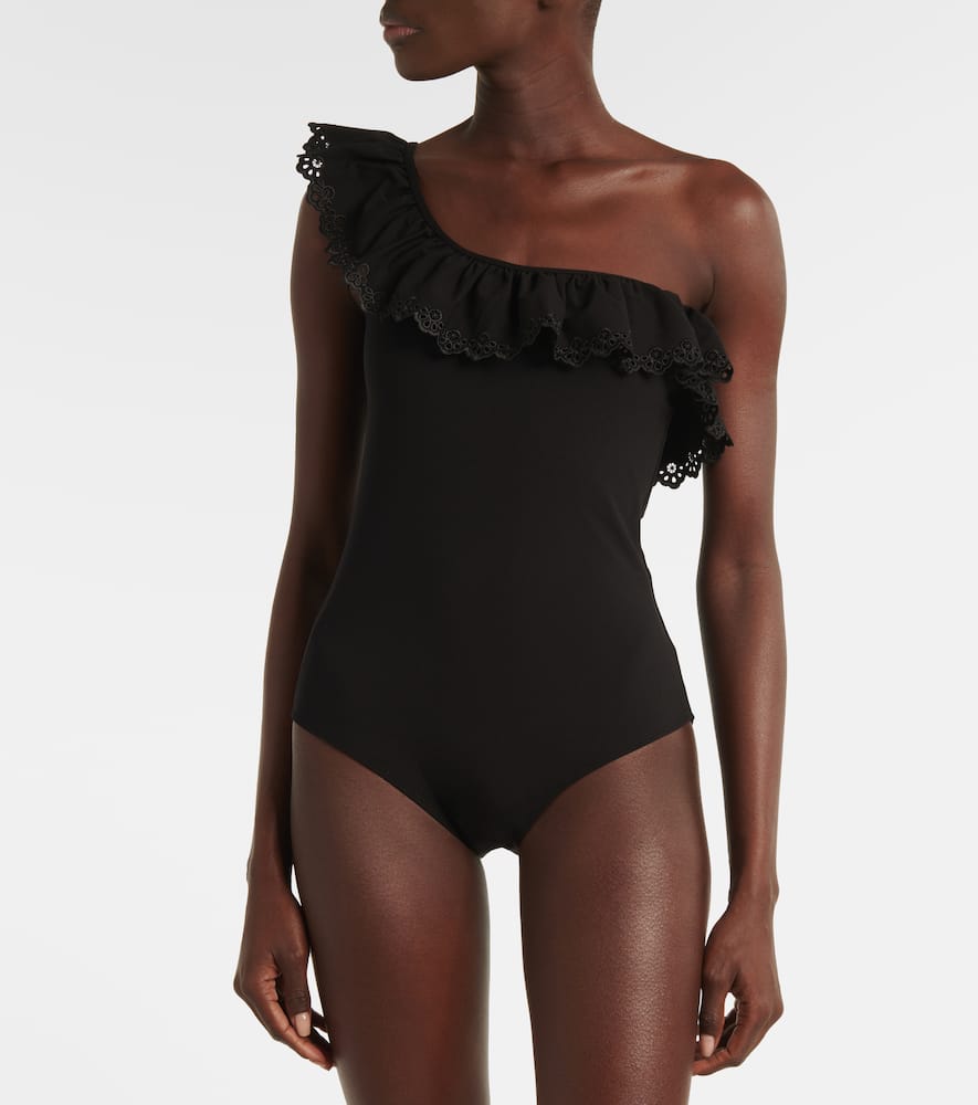Ulla Johnson Solara Maillot ruflfed swimsuit