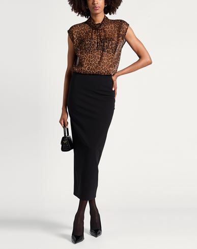 Woman Top Brown Size M Polyester
