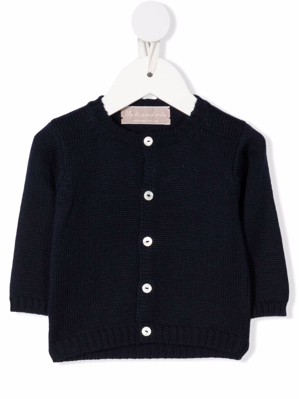 Button-up merino cardigan - Blue