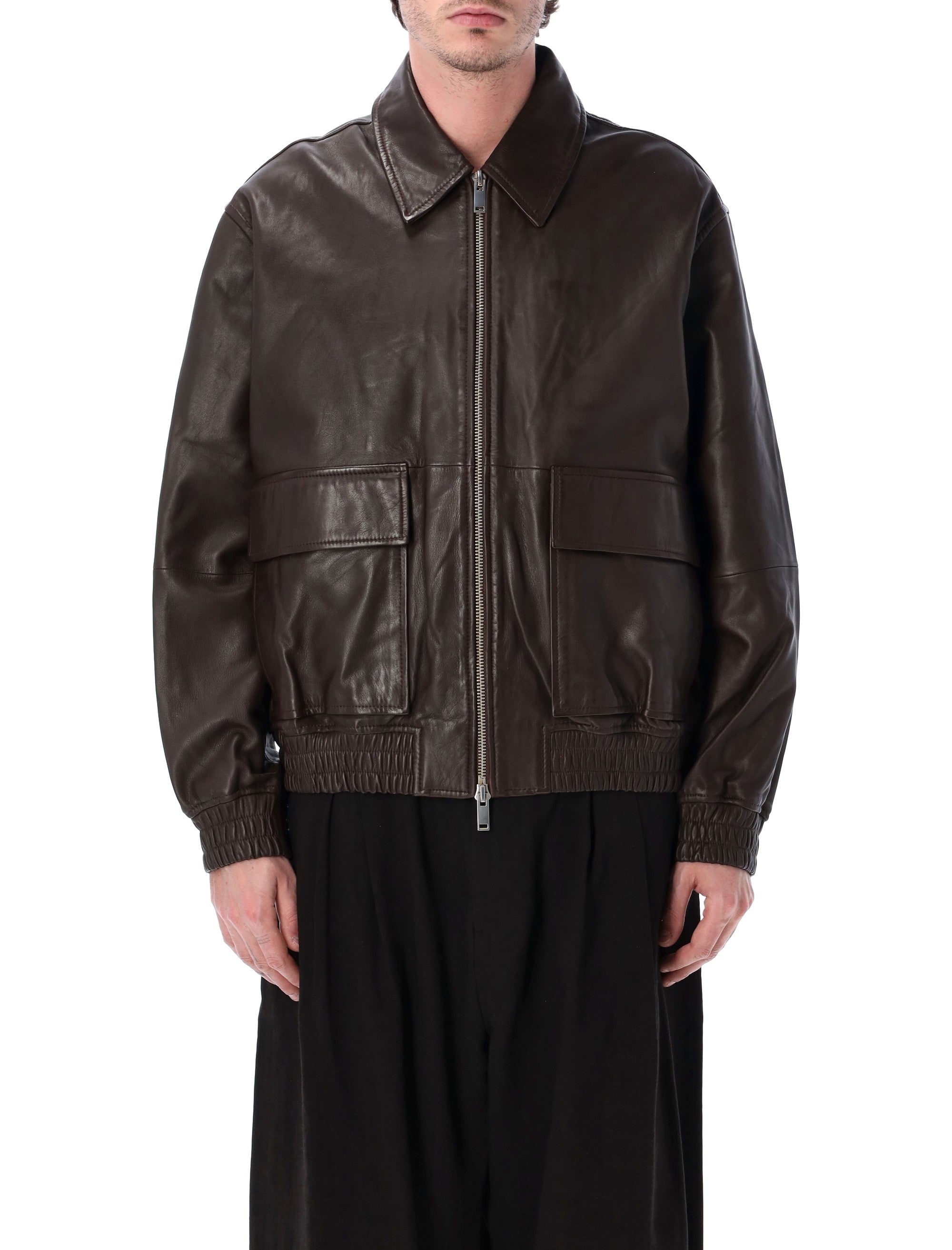 Piston Leather Zip-up Jacket