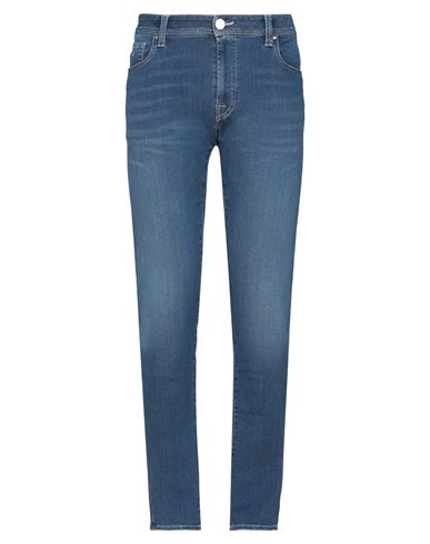 Man Jeans Blue Size 34 Cotton, Polyester, Nylon, Elastane