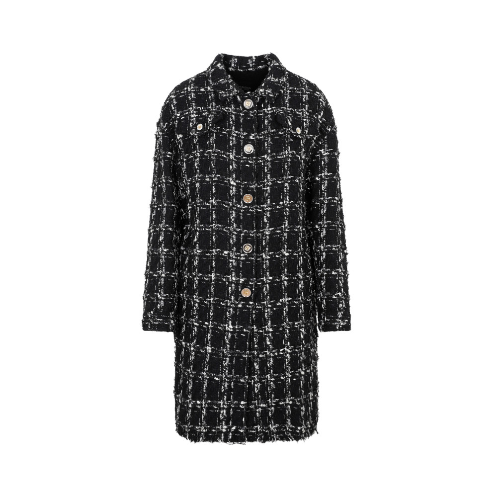Checked Bouclé Coat