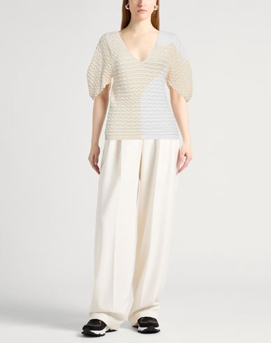 Woman Sweater Cream Size 6 Viscose, Polyamide