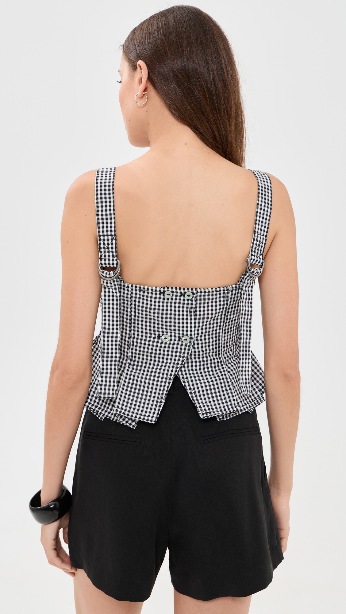 Sunfaded Top Black And White Comb