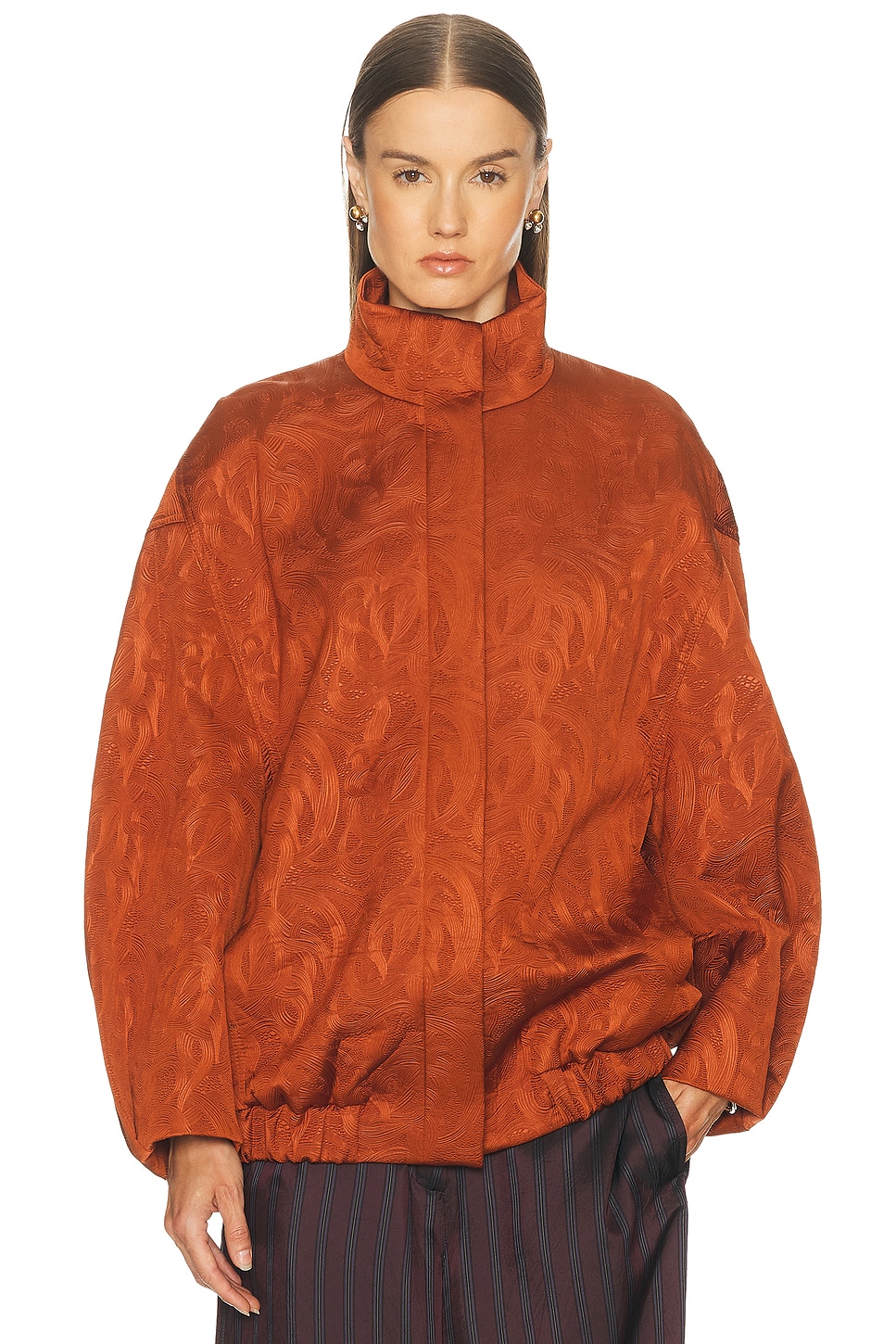 Dries Van Noten Voles Jacket in Rust