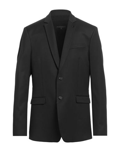 Man Blazer Black Size 40 Polyester, Viscose, Elastane