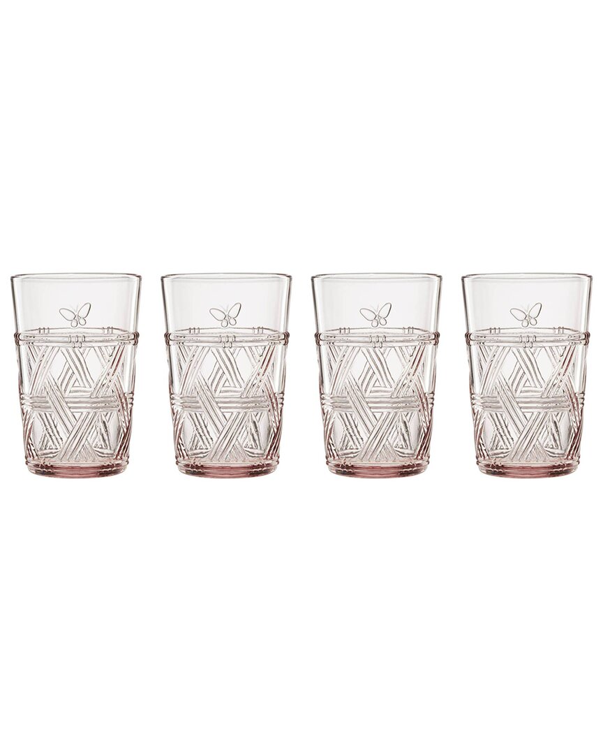 Set of 4 Butterfly Meadow Tall Glasses