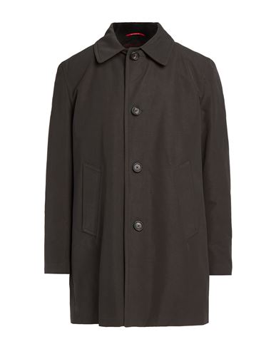 Paltò Man Coat Dark green Size 42 Polyester, Polyamide