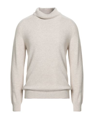 Man Turtleneck Beige Size L Cashmere