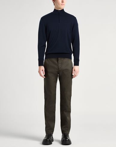 Man Turtleneck Navy Size L Virgin Wool, Cashmere