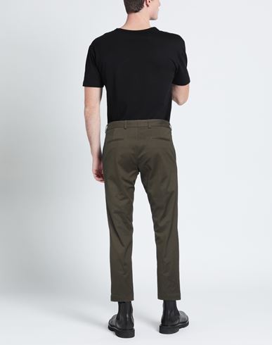 Patrizio Piscaglia Man Pants Military green Size 38 Cotton, Elastane