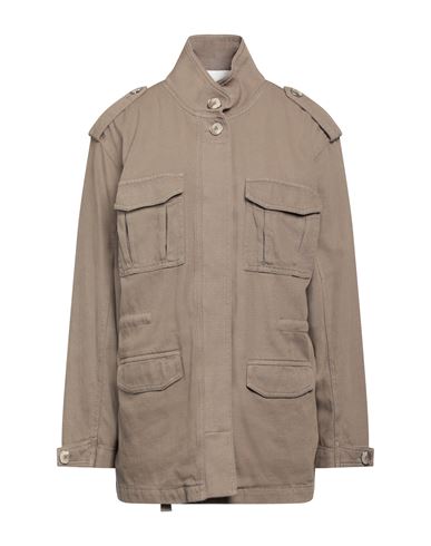 Woman Jacket Military green Size L Cotton