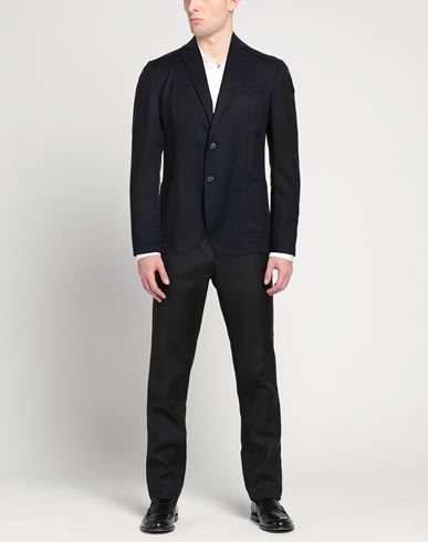 Man Blazer Midnight blue Size 38 Polyester, Viscose, Elastane