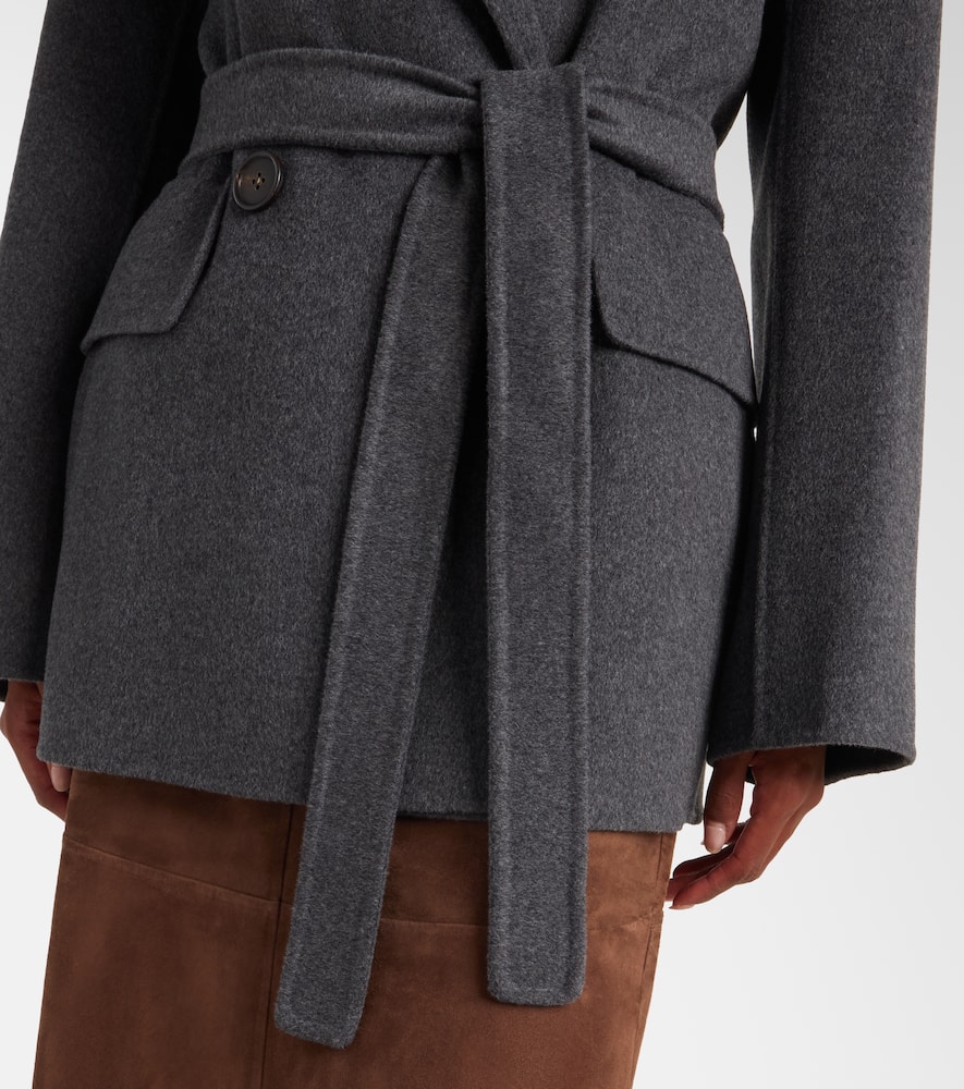 Ornella belted virgin wool coat