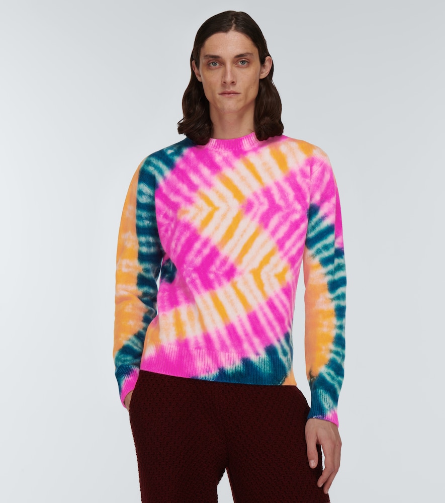 Zig dyed cashmere sweater