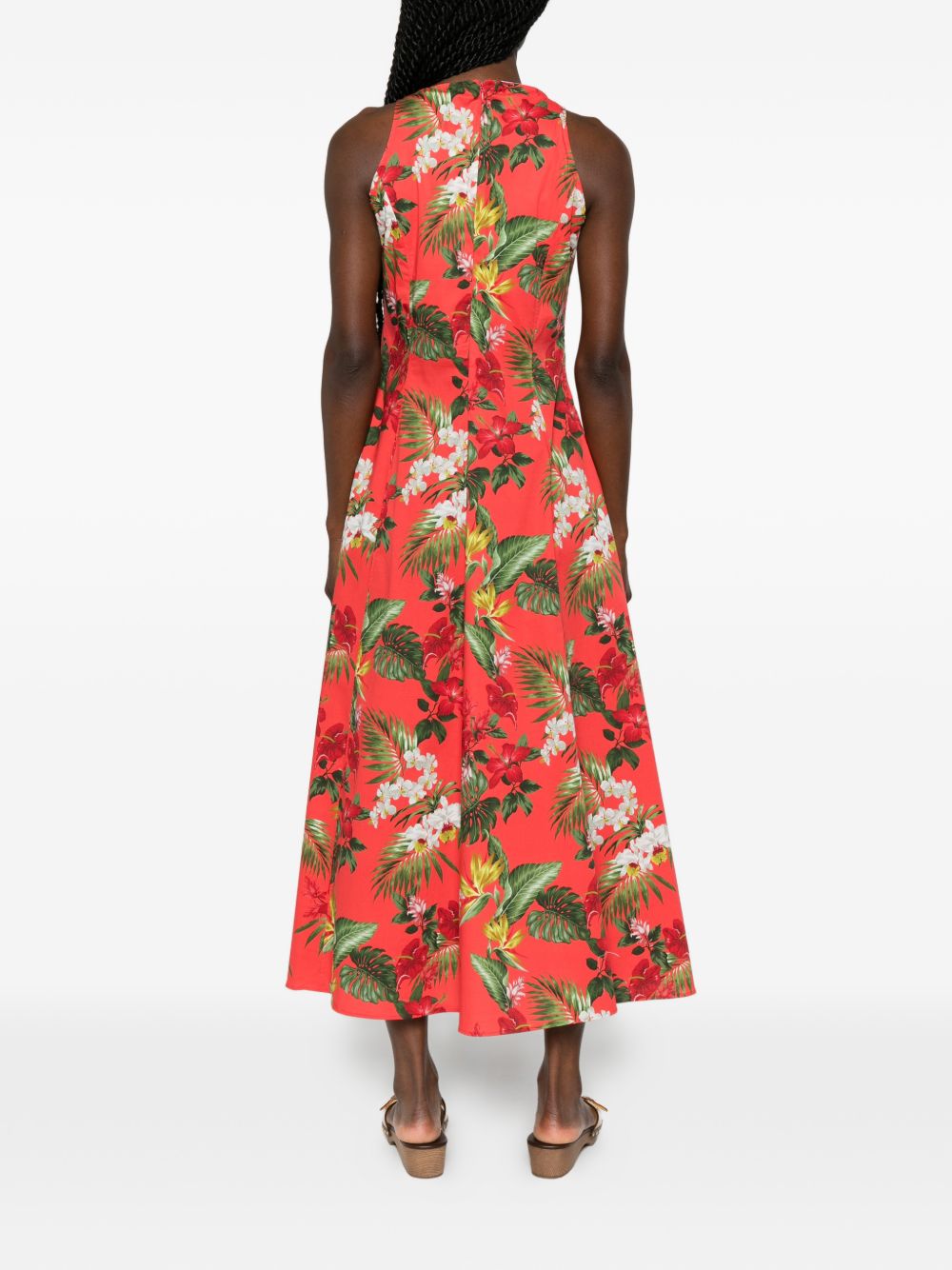 Robe midi en coton imprimé Archivio