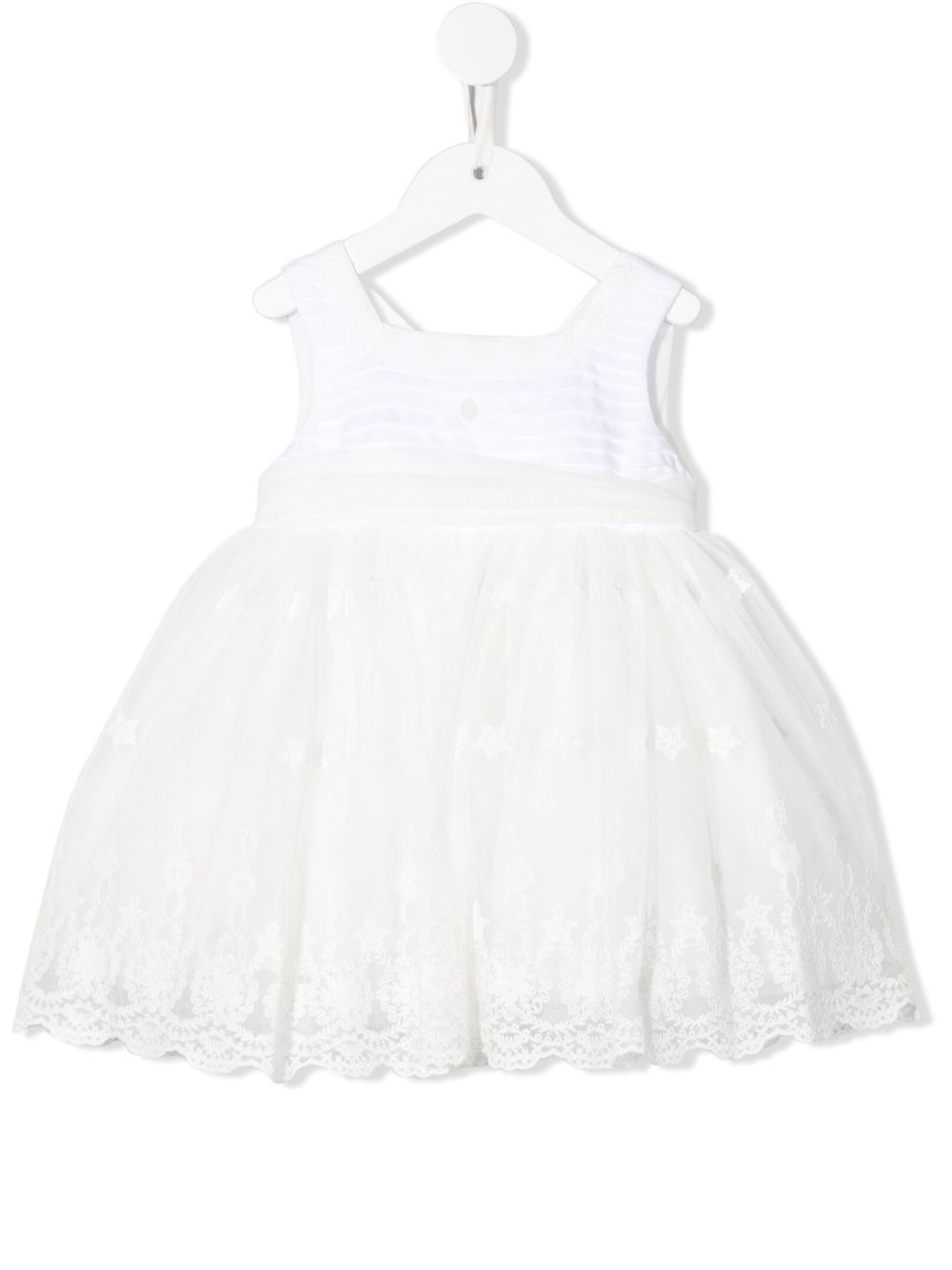Tulle empire dress - White