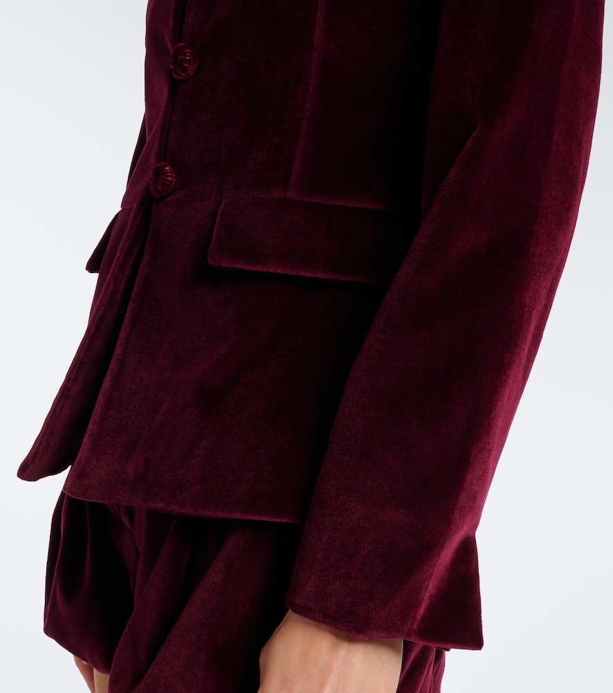 Maria cotton velvet jacket