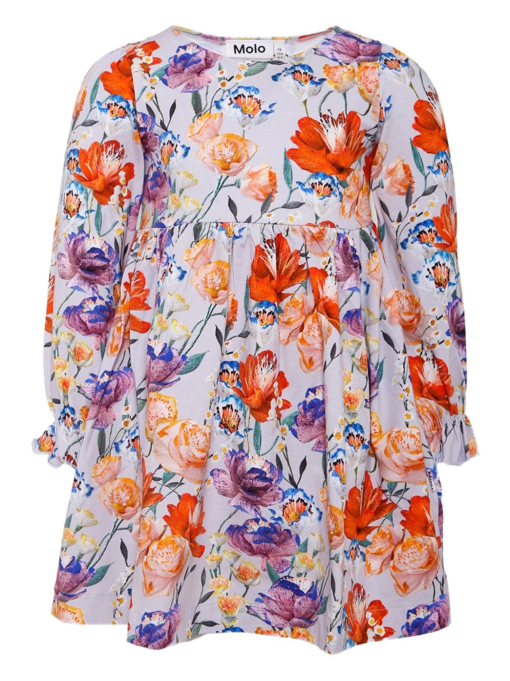 Camie floral-print dress - Purple
