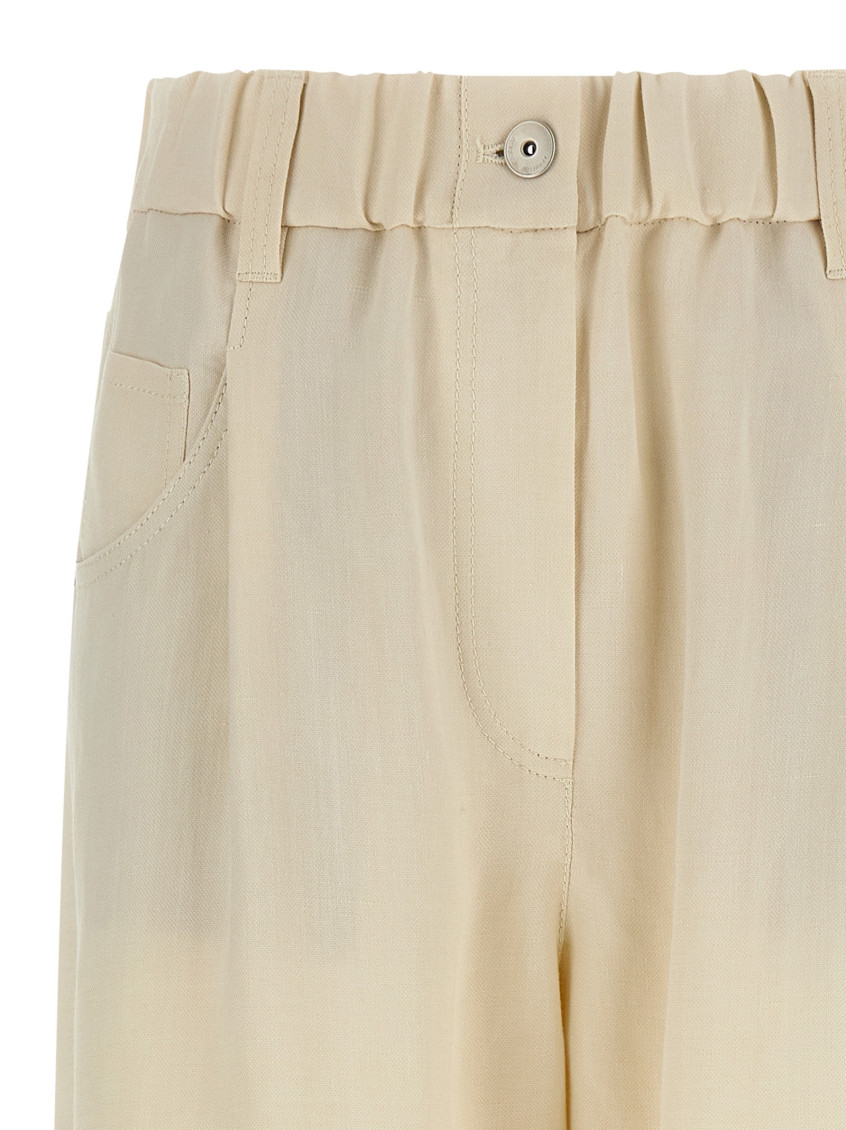 Linen Trousers Pants White
